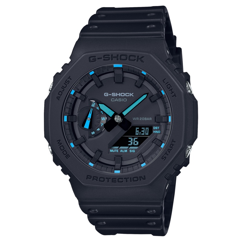 G-Shock Digital Black Resin Band Watch GA2100-1A2