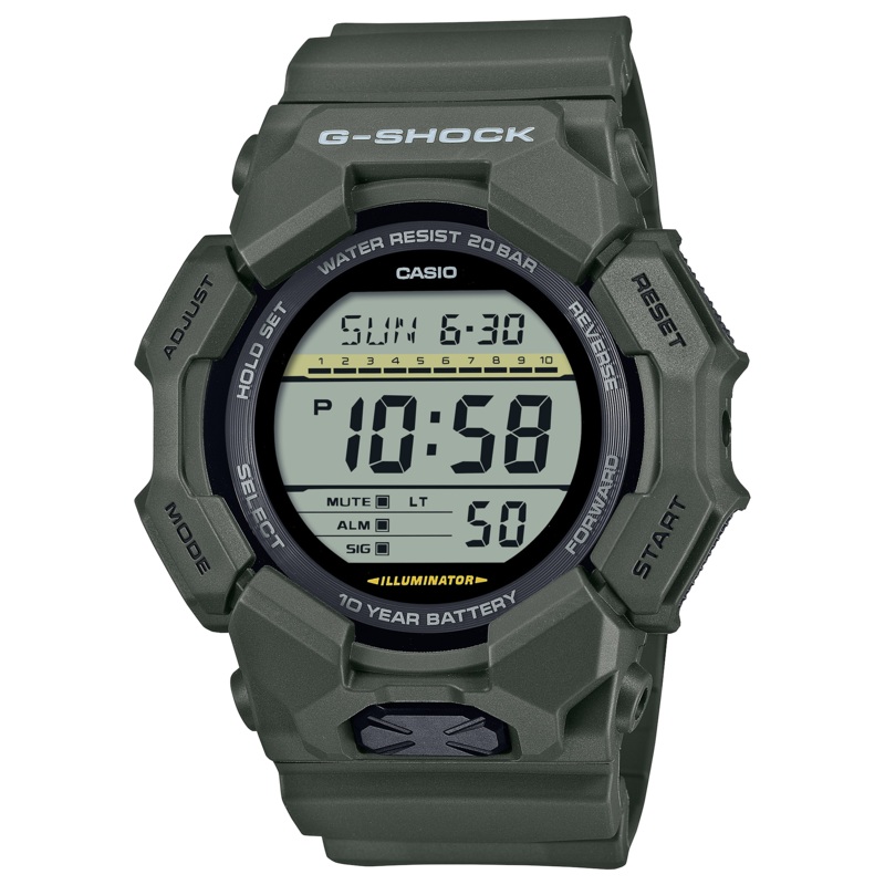 G-Shock Digital Green Resin Band Watch GD010-3D