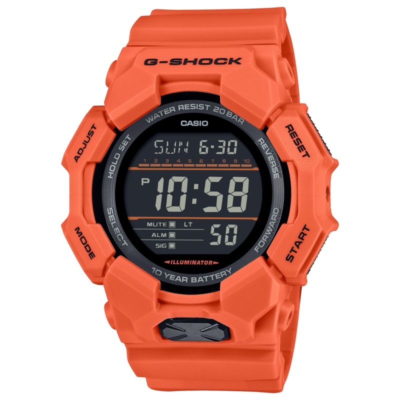 G-Shock Digital Orange Resin Band Watch GD010-4D