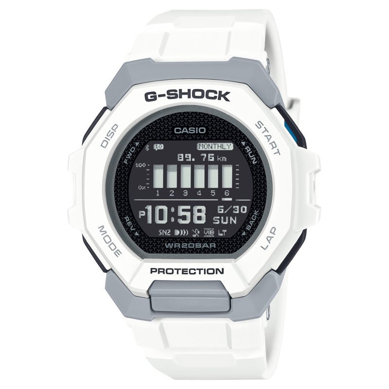 G-Shock G-Squad White Resin Band Watch GBD300-7D