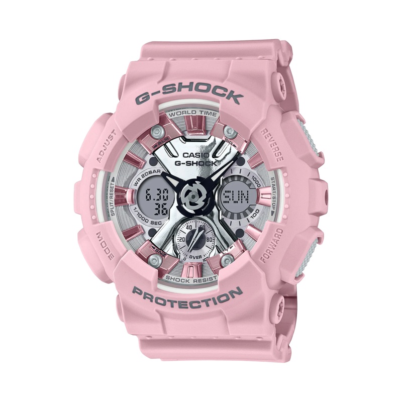G-Shock Neo Pink Resin Band Watch GMAS120NP-4A