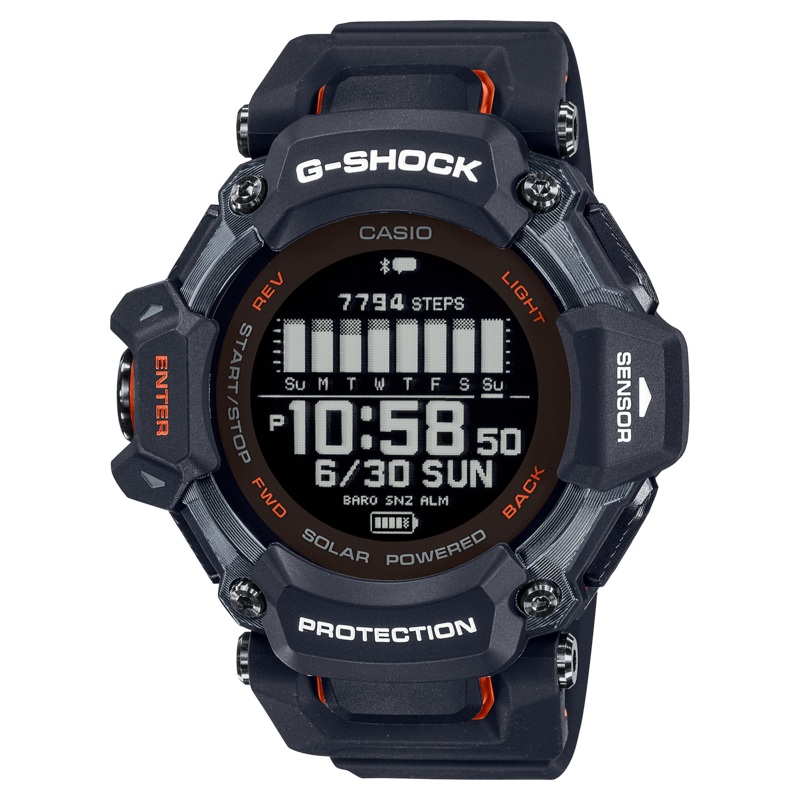 G-Shock Smart Heart Rate Black Resin Strap Watch GBDH2000-1A