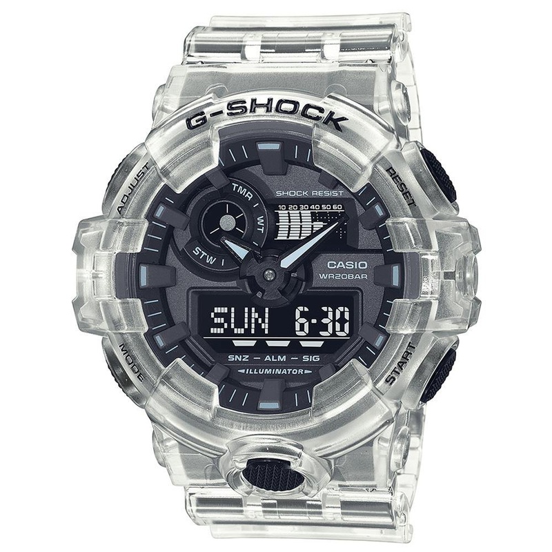 G-Shock Transparent Digital Analog Mens Watch GA700SKE-7A
