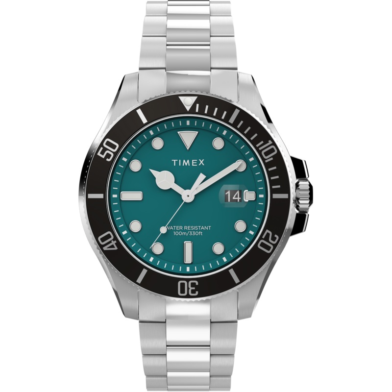 Timex Harborside Coast 43mm Stainless Steel Bracelet Watch TW2V91900