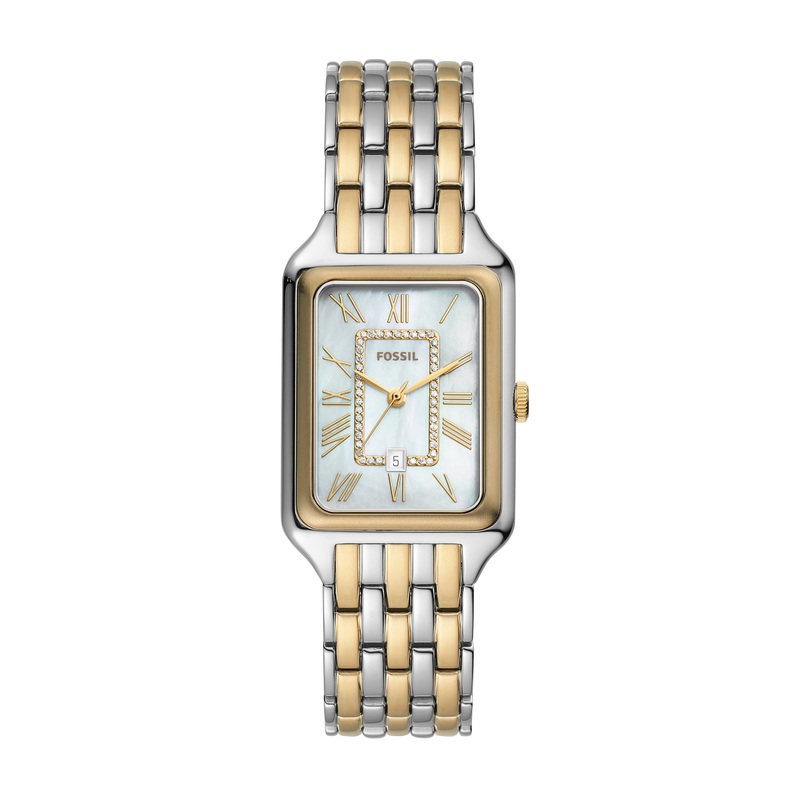 Fossil Raquel Two-Tone Stainless Steel Watch with Date Feature ES5305