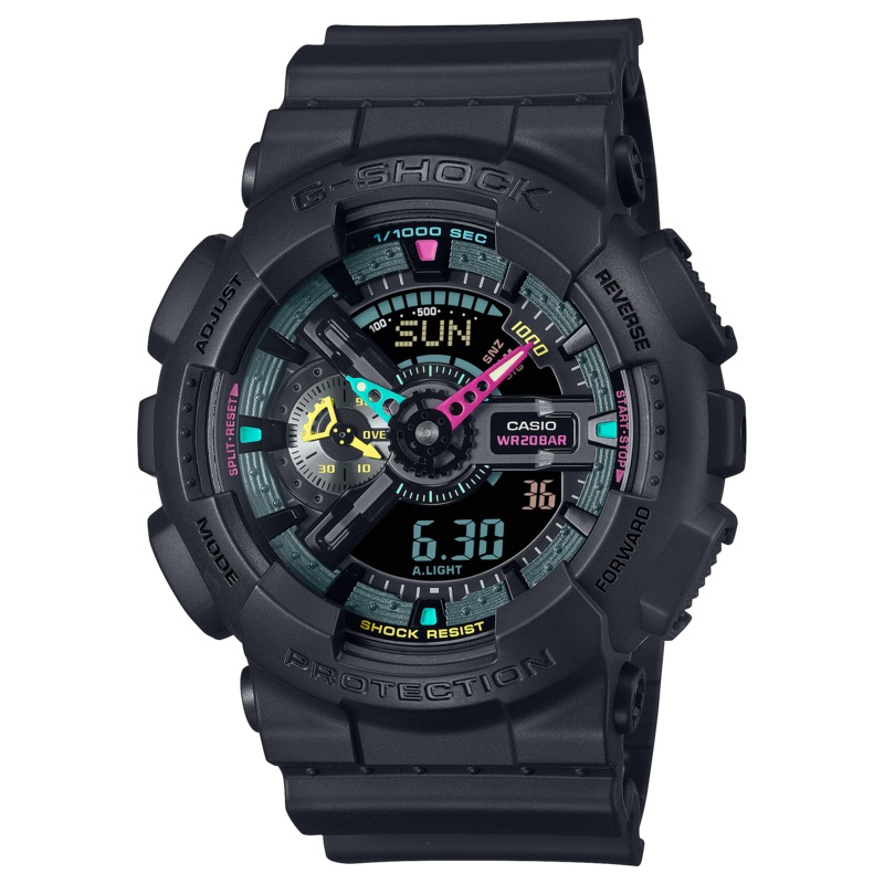 G-Shock Analog Digital Black Resin Band Watch GA110MF-1A