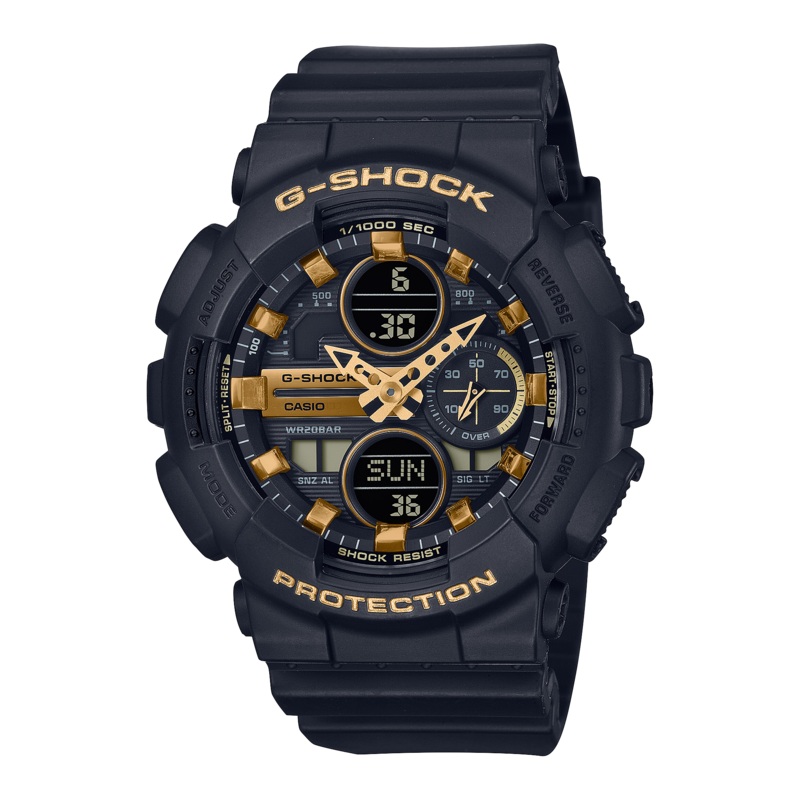 G-Shock Analog Digital DUO Mid Size Black Resin Band Watch GMAS140M-1A