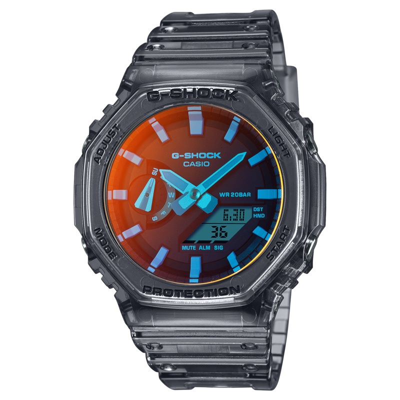 G-Shock Analog Digital Transparent Resin Band Watch GA2100TLS-8A