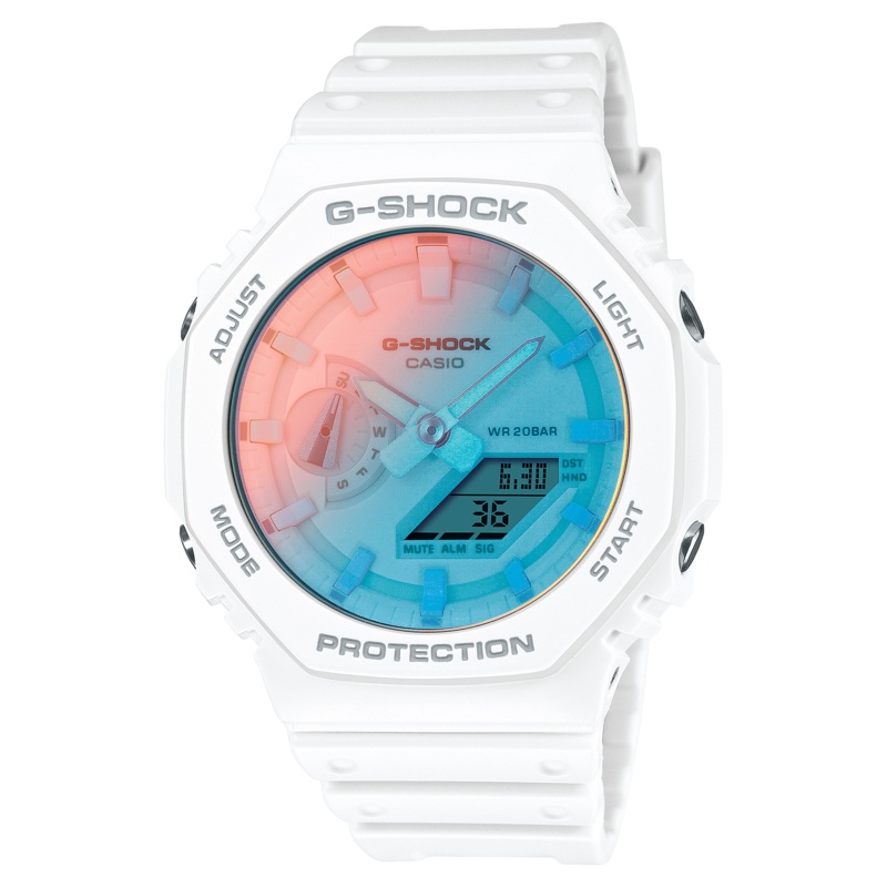 G-Shock Analog Digital White Resin Band Watch GA2100TL-7A