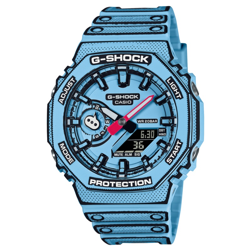 G-Shock Classic Blue Resin Band Watch GA2100MNG-2A