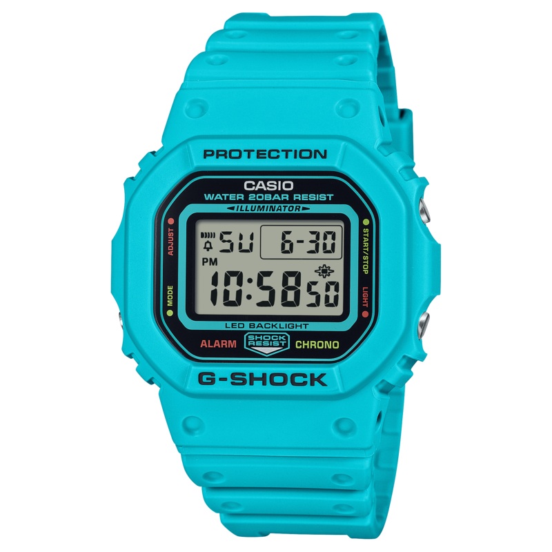 G-Shock Digital Blue Resin Band Watch DW5600EP-2D