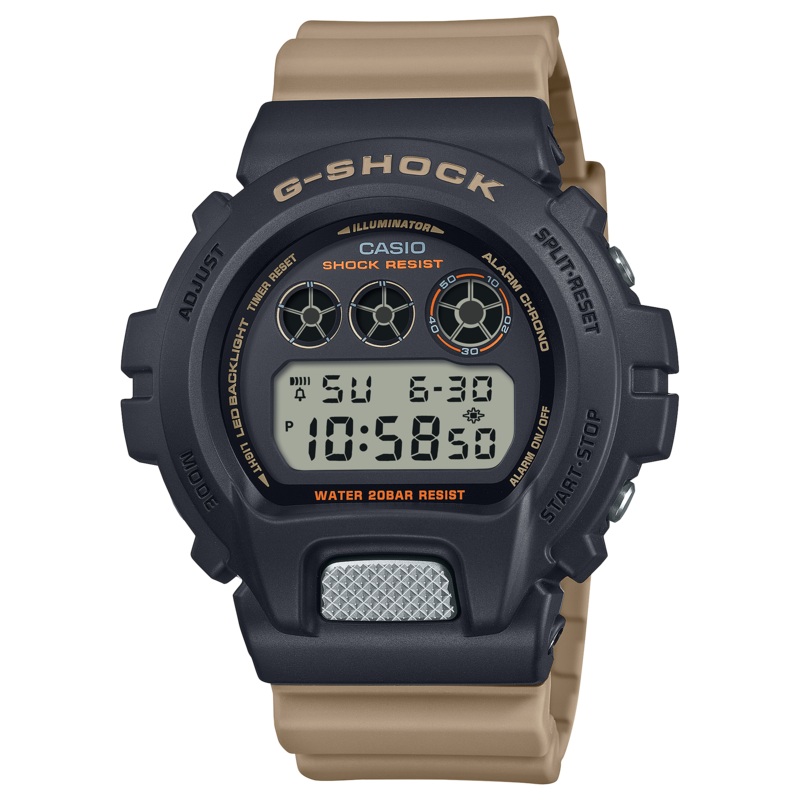 G-Shock Digital Brown Resin Band Watch DW6900TU-1A5