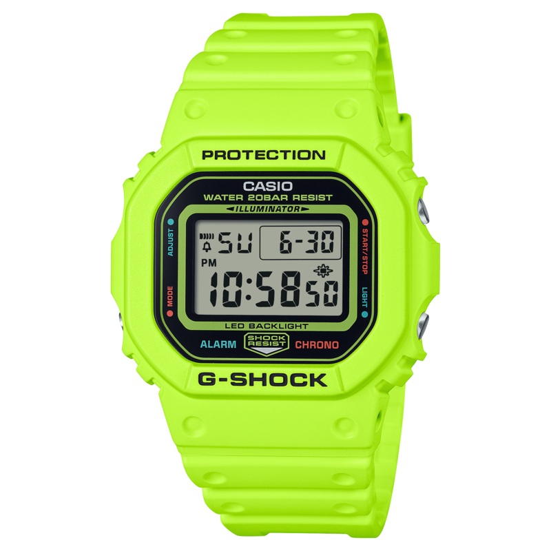 G-Shock Digital  Yellow Resin Band Watch DW5600EP-9D