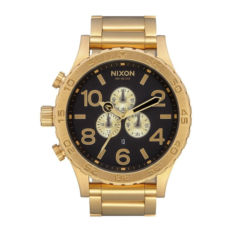 Nixon 51-30 Chrono All Gold And Black Mens Watch A083-510-00
