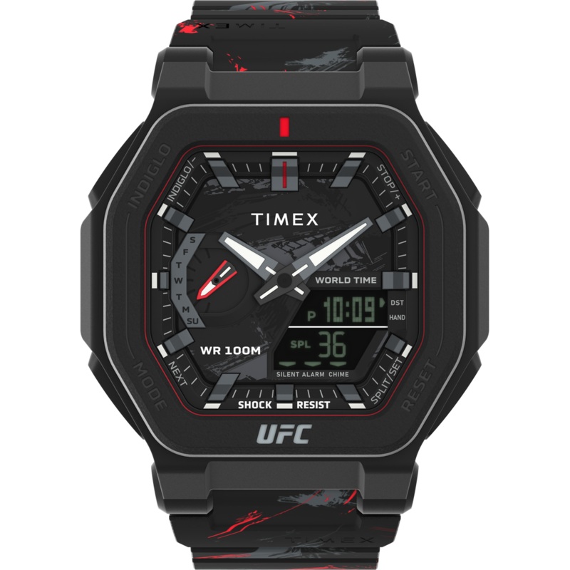 Timex UFC Colossus Fight Week 45mm Resin Strap Watch TW2V85300