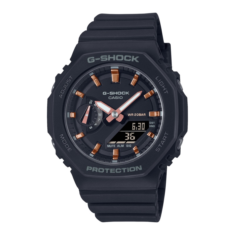 G-Shock Analog Digital DUO 2100 Mid Size Black Resin Band Watch GMAS2100-1A