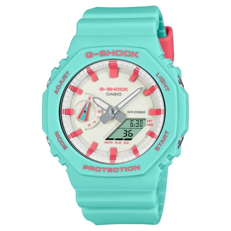 G-Shock Analog Digital DUO Rich Brian collaboration Blue Resin Band Watch GA2100RB-3A