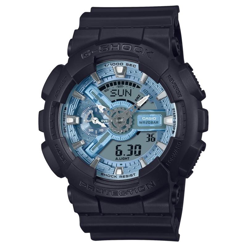 G-Shock Analog Digital DUO Rugged Black Resin Band Watch GA110CD-1A2
