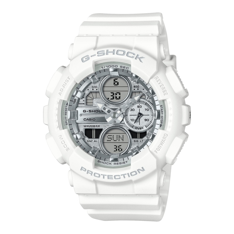 G-Shock Analog Digital White Resin Band Watch GMAS140VA-7A