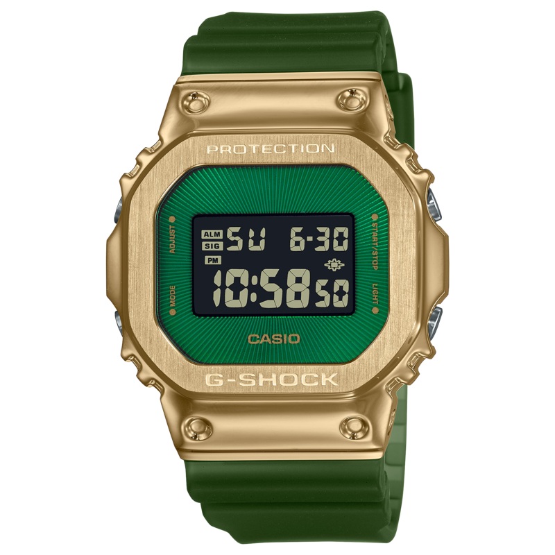 G-Shock Digital Green Resin Band Watch GM5600CL-3D