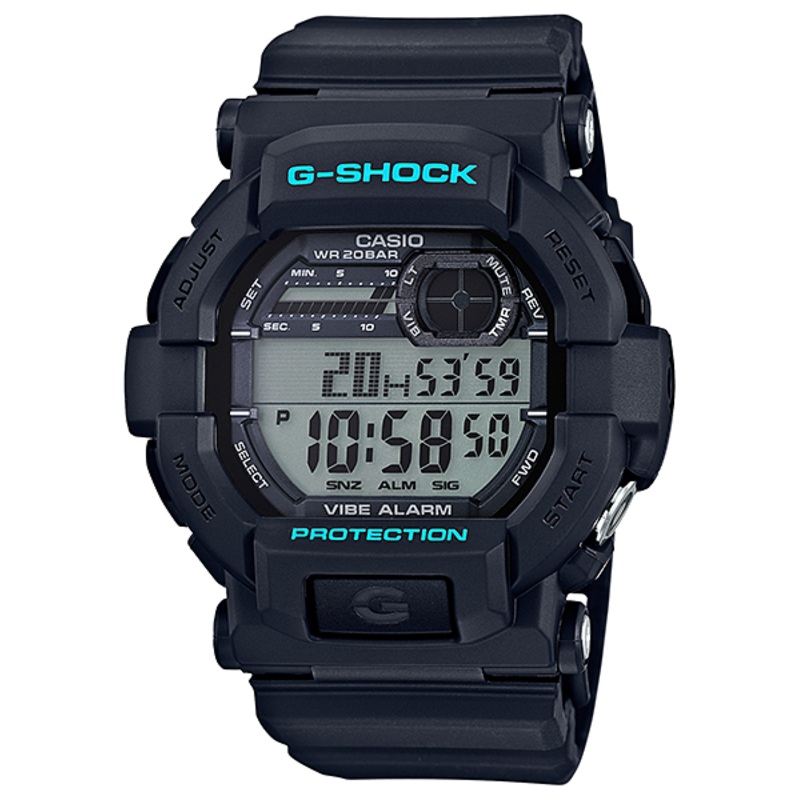 G-Shock Digital Vibration Black Resin Band Watch GD350-1C