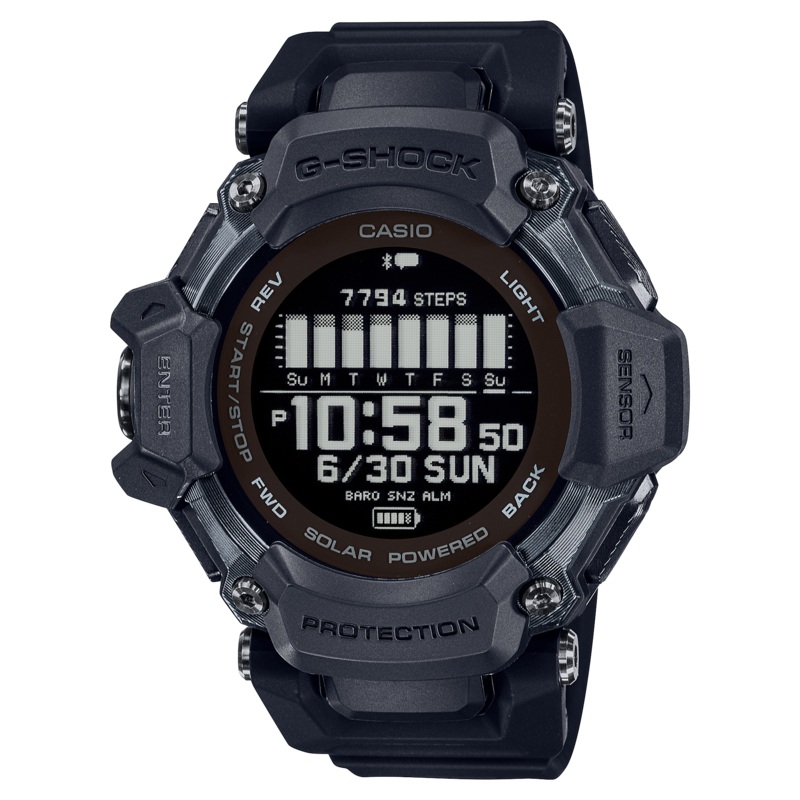 G-Shock Smart Heart Rate Black Resin Strap Watch GBDH2000-1B