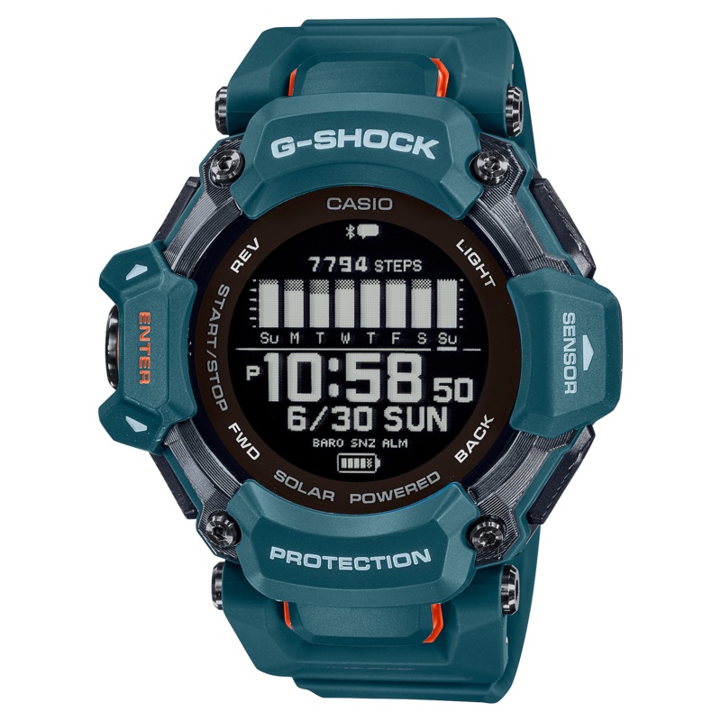 G-Shock Smart Heart Rate Blue Resin Strap Watch GBDH2000-2D