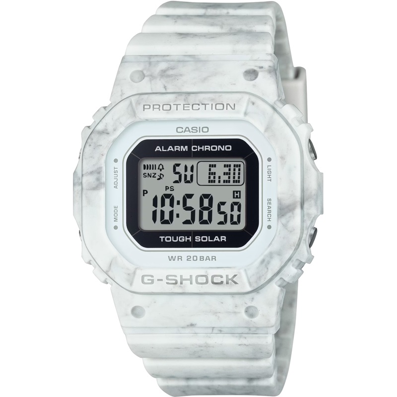G-Shock Solar White Resin Band Grey Dial Watch GMSS5600RT-7D