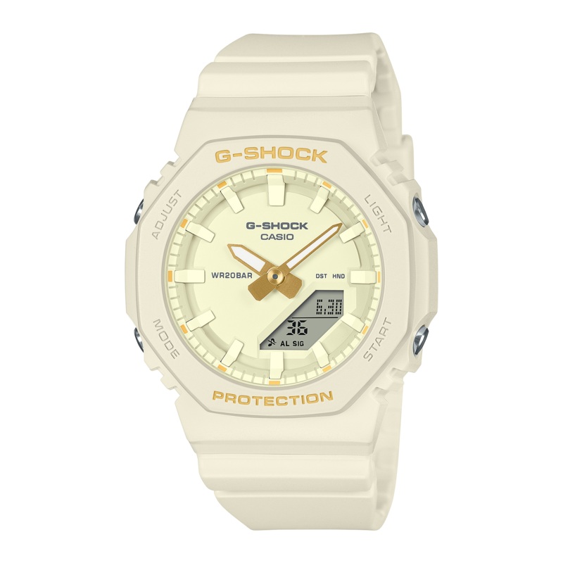 G-Shock Analog Digital White Resin Band White Dial Watch GMAP2100W-7A