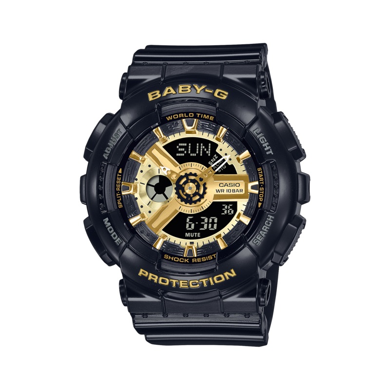 G-Shock Digital Black Resin Band Watch BA110X-1A