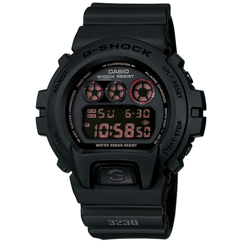 G-Shock Digital Black Resin Band Watch DW6900MS-1