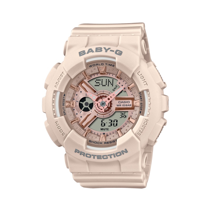 G-Shock Digital Pink Resin Band Watch BA110XCP-4A