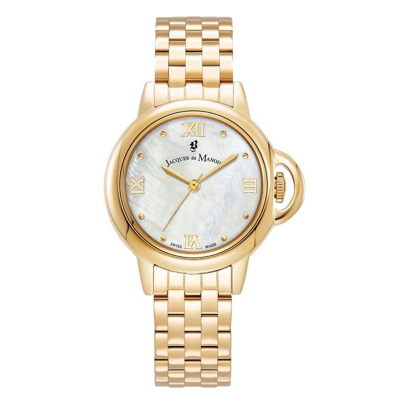JDM Grace 32mm Analog Gold Stainless Steel Strap Watch