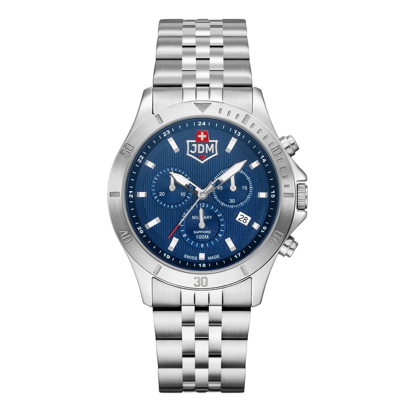 JDM Military Delta Chrono Blue Watch