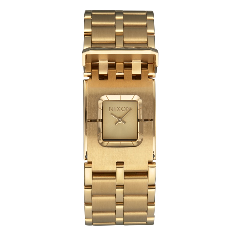 Nixon Confidante Stainless Steel Gold Dial Womens Watch A1362-502-00