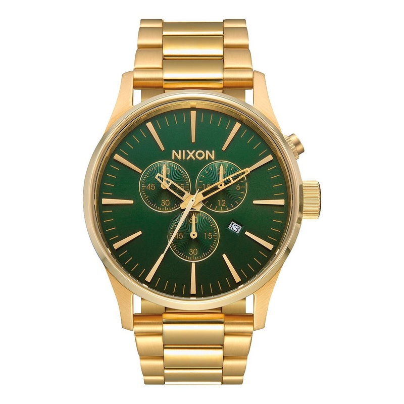 Nixon Sentry Chrono And Green Watch A3862691-00
