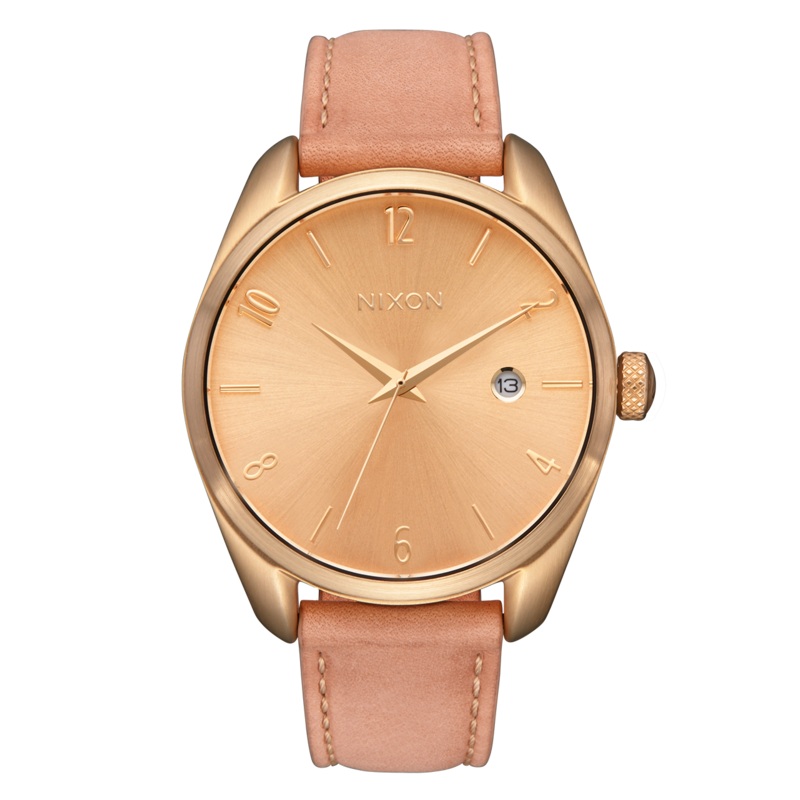 Nixon Thalia Leather Gold Dial Womens Watch A1343-5085-00