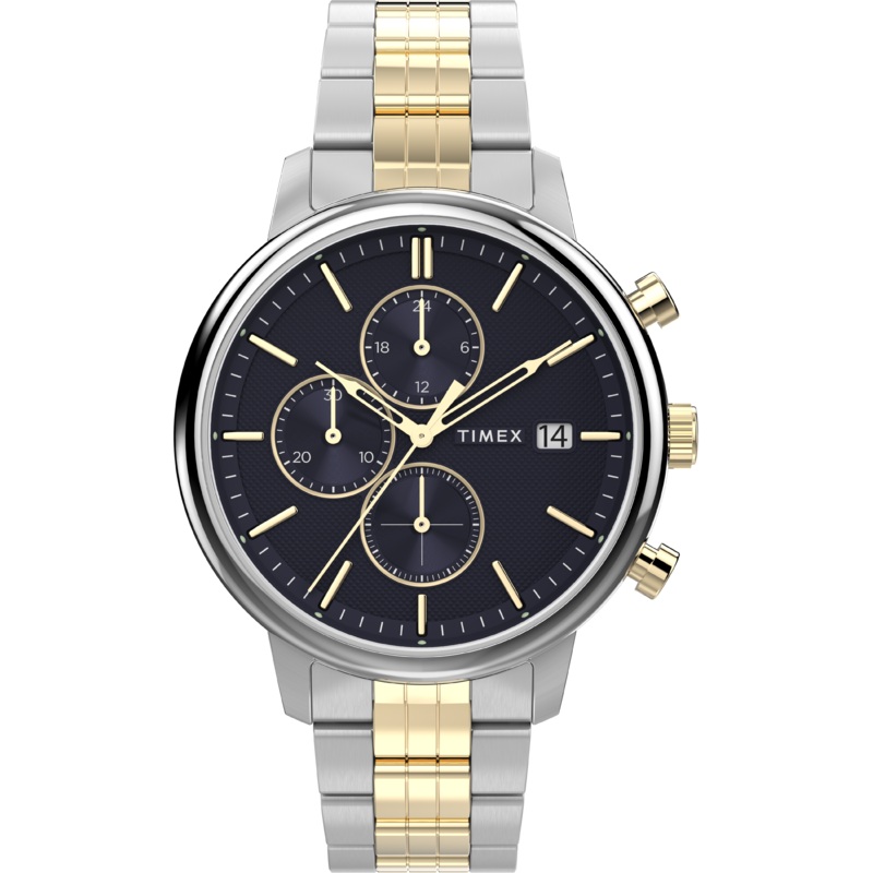 Timex Chicago 45mm Stainless Steel Blue Dial Watch TW2W13300