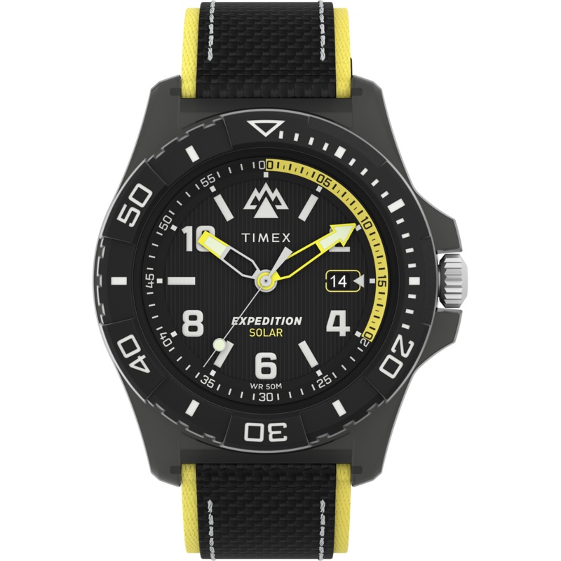 Timex Expedition 46mm Black Dial Fabric Strap Watch TW2V66200