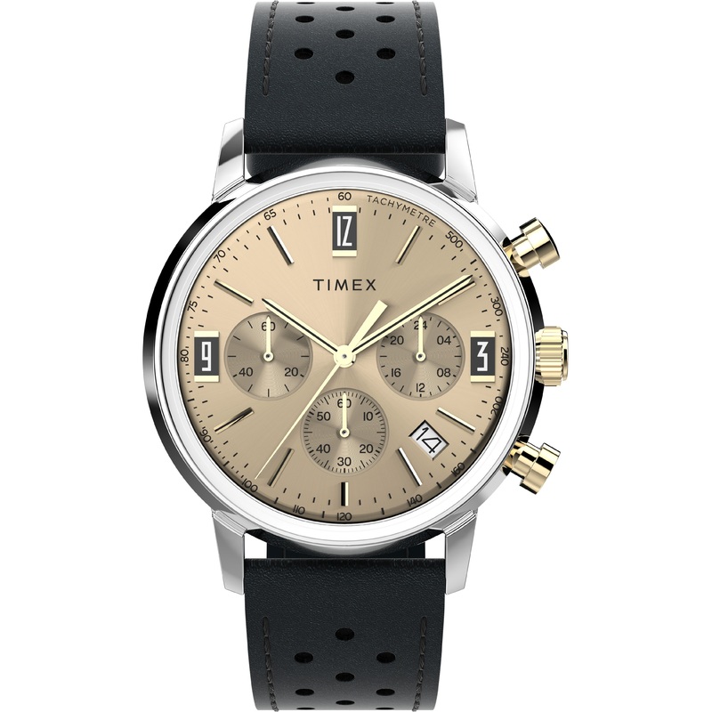 Timex Marlin 40mm Leather Cream Dial Watch TW2W10000