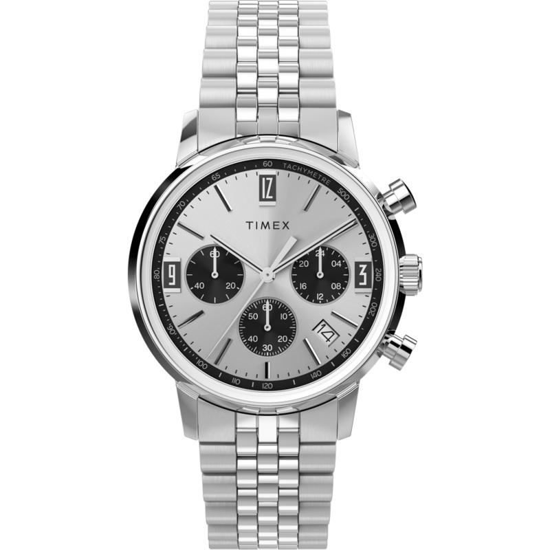 Timex Marlin Chronograph 40mm Stainless Steel Watch TW2W10400