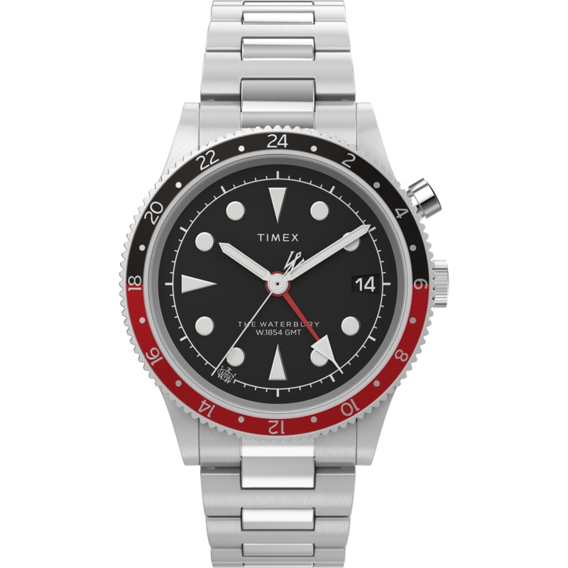Timex Waterburry 39mm Stainless Steel Black Dial Watch TW2W22700
