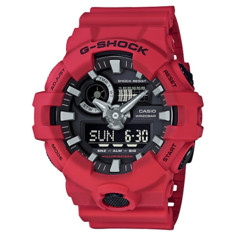 G Shock Duo Red World Time Mens Watch GA700-4A