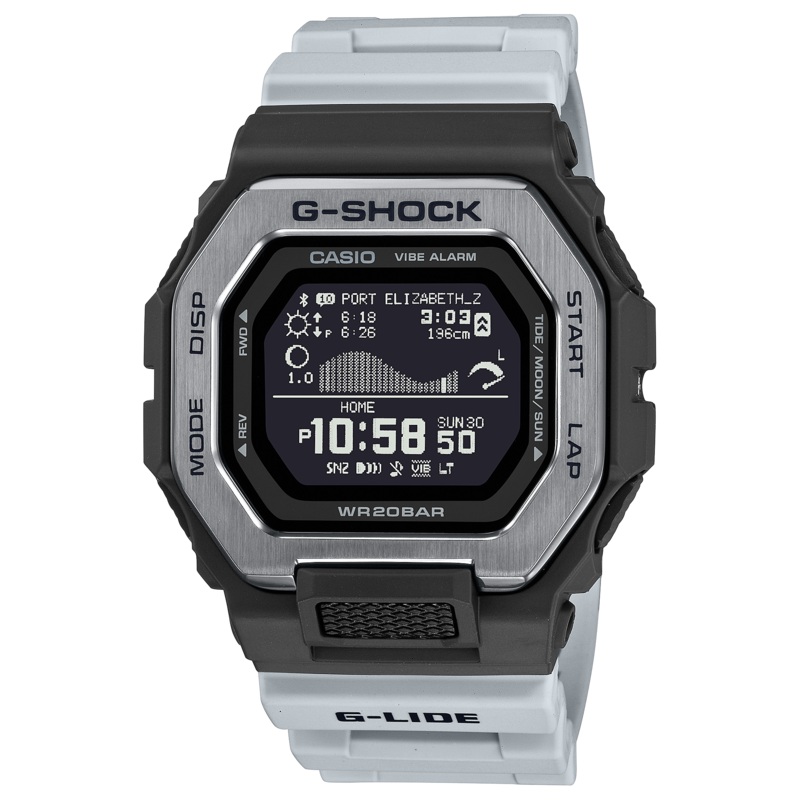 G-Shock G-Lide Sport Tide White Rubber Band Men's Watch GBX100TT-8D