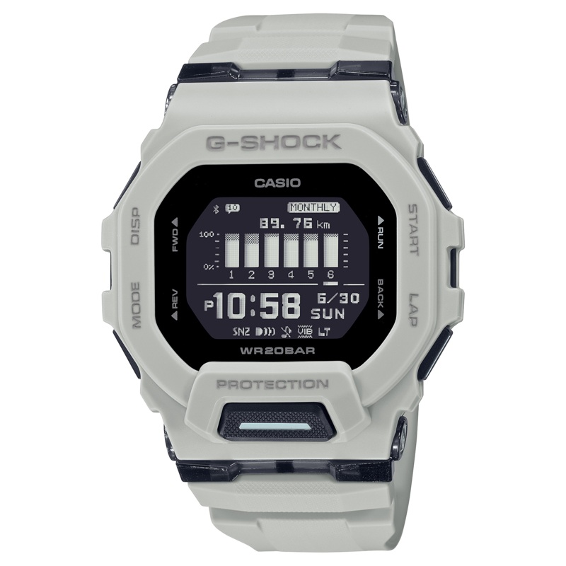 G-Shock GBD-200 Series White Resin Strap Mens Watch GBD200UU-9D