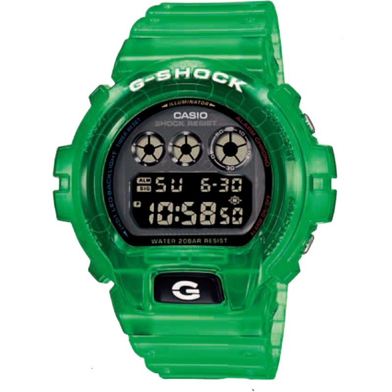 G-Shock Transparent Green Resin Band Watch DW6900JT-3D