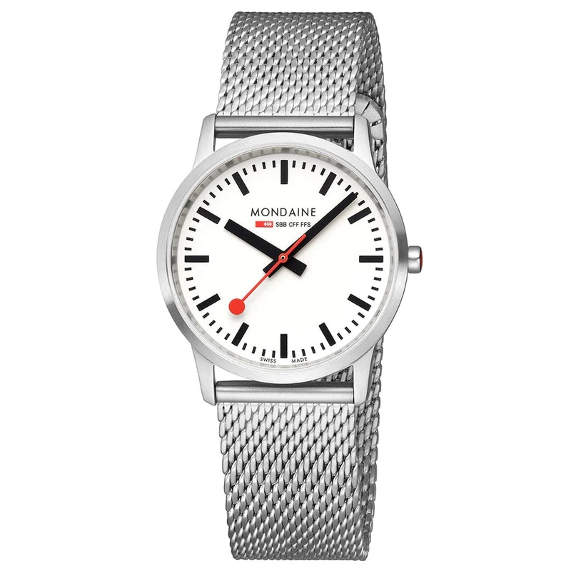 MONDAINE SIMPLY ELEGANT STAINLESS STEEL WATCH