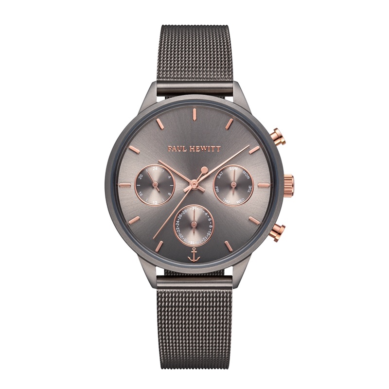 Paul Hewitt Everpulse Grey Metalic Mesh Watch