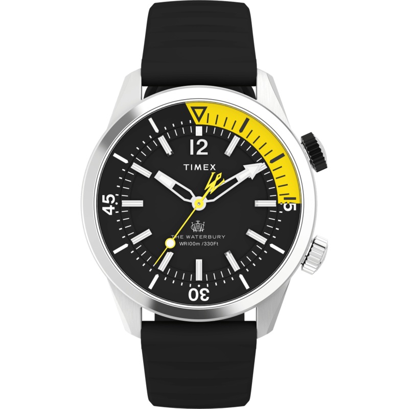 Timex Waterbury Dive Synthetic Rubber Strap Watch TW2V73400