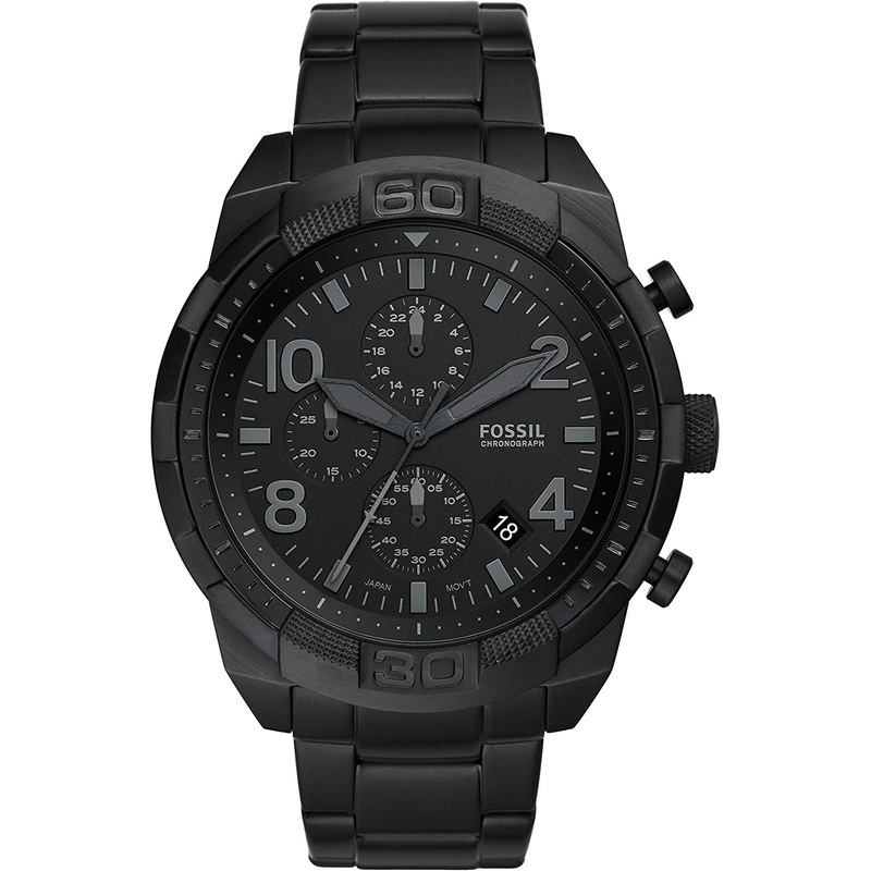Fossil Bronson Chronograph Black Dial Mens Watch FS5712